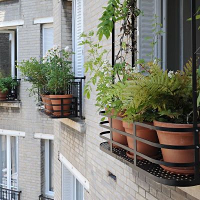 Jardinière en acier pour balcon