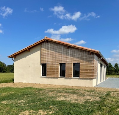 atelier-pignon bois et onduline