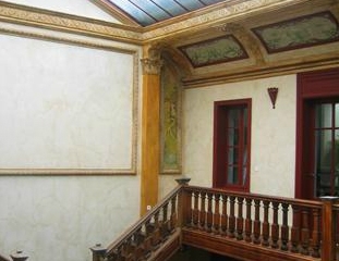 Restauration des staffs et peintures Art Nouveau