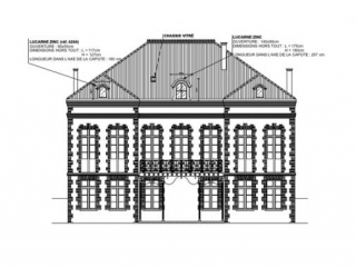 Dessin de Façade sur jardin projet