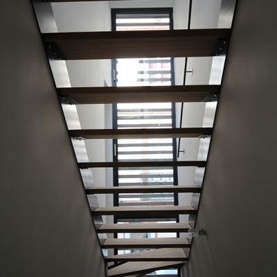 Transparence de l'escalier intérieur